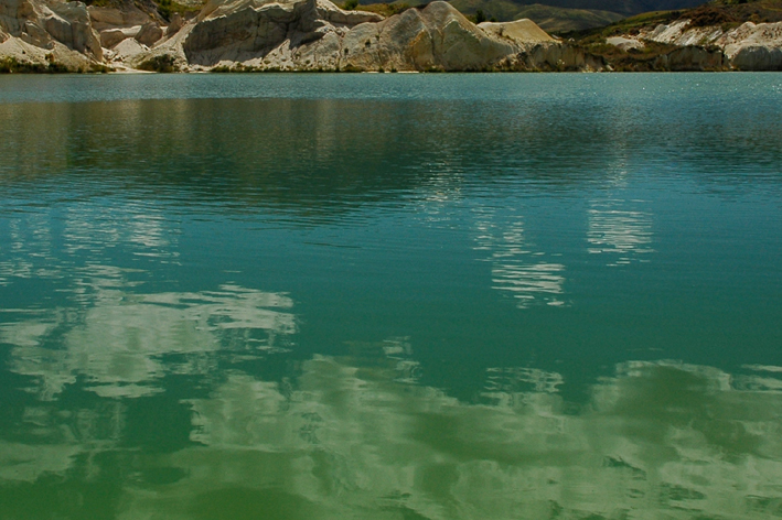 bluegreen lake water